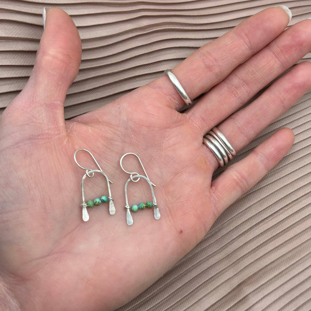 Handmade Bitty Earrings Silver