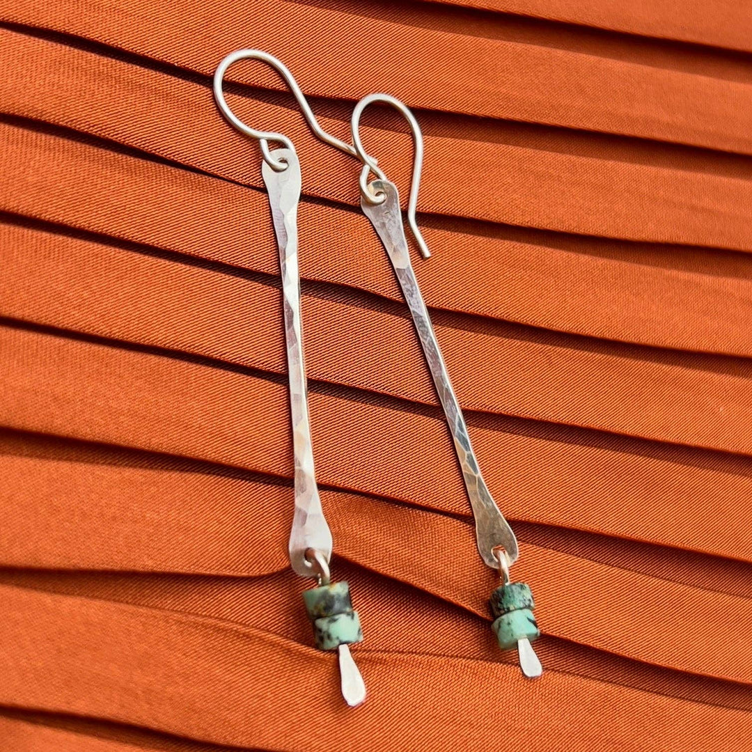 Handmade Spark Earrings in Silver