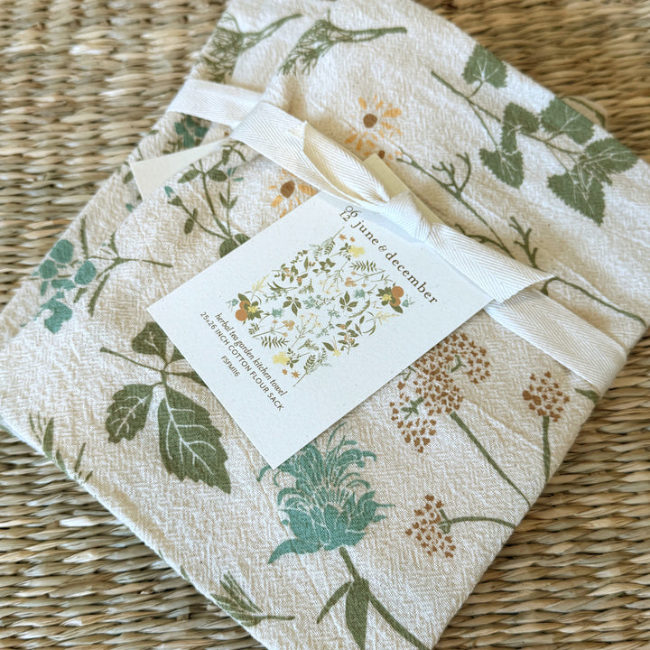 Herbal Tea Garden Kitchen Tea Towel