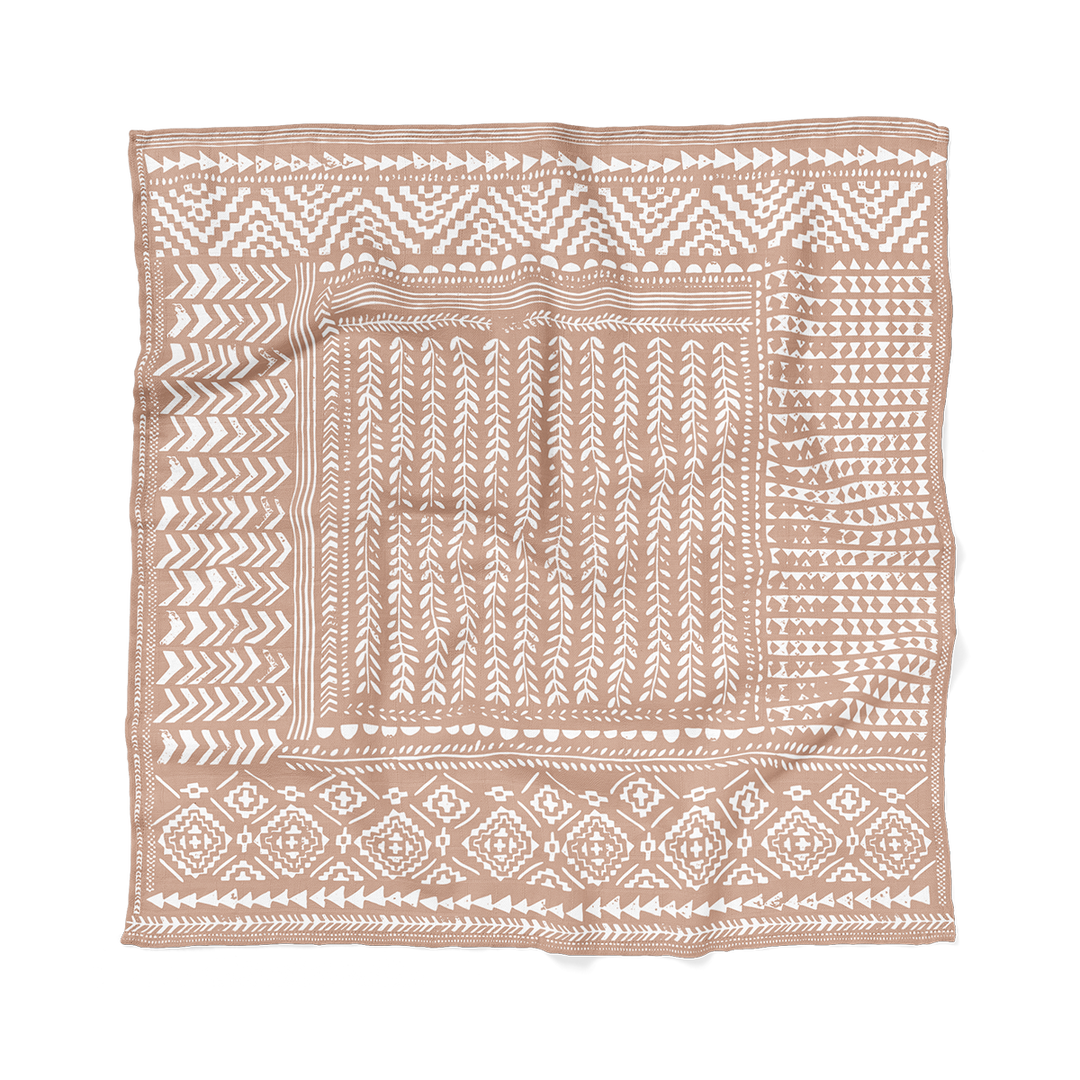 Honey Gold Tapestry Swaddle Baby Blanket