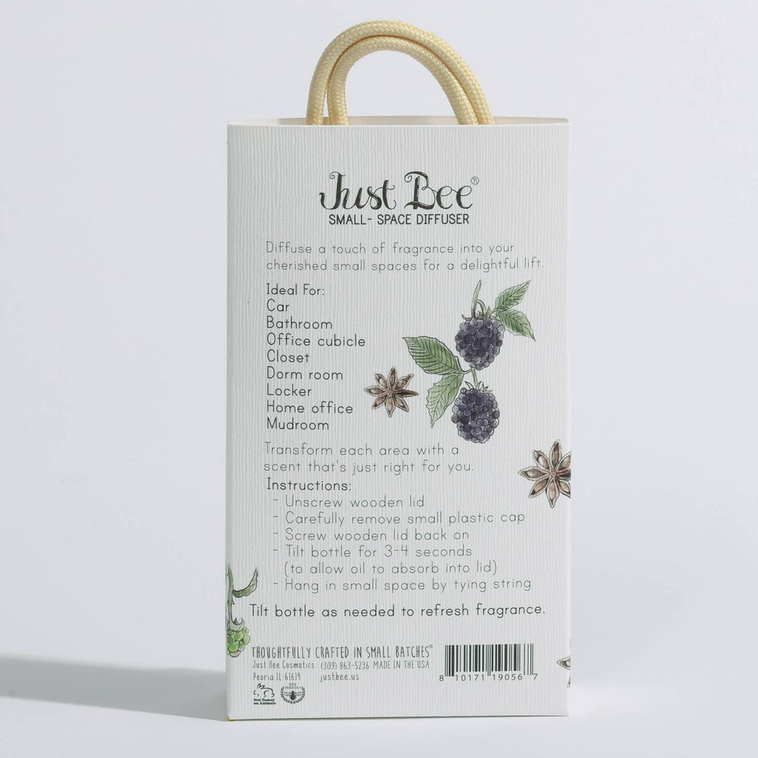 Just Bee Blackberry Anise Small Space Hanging Diffuser