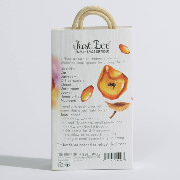 Just Bee Golden Amber Small Space Hanging Diffuser