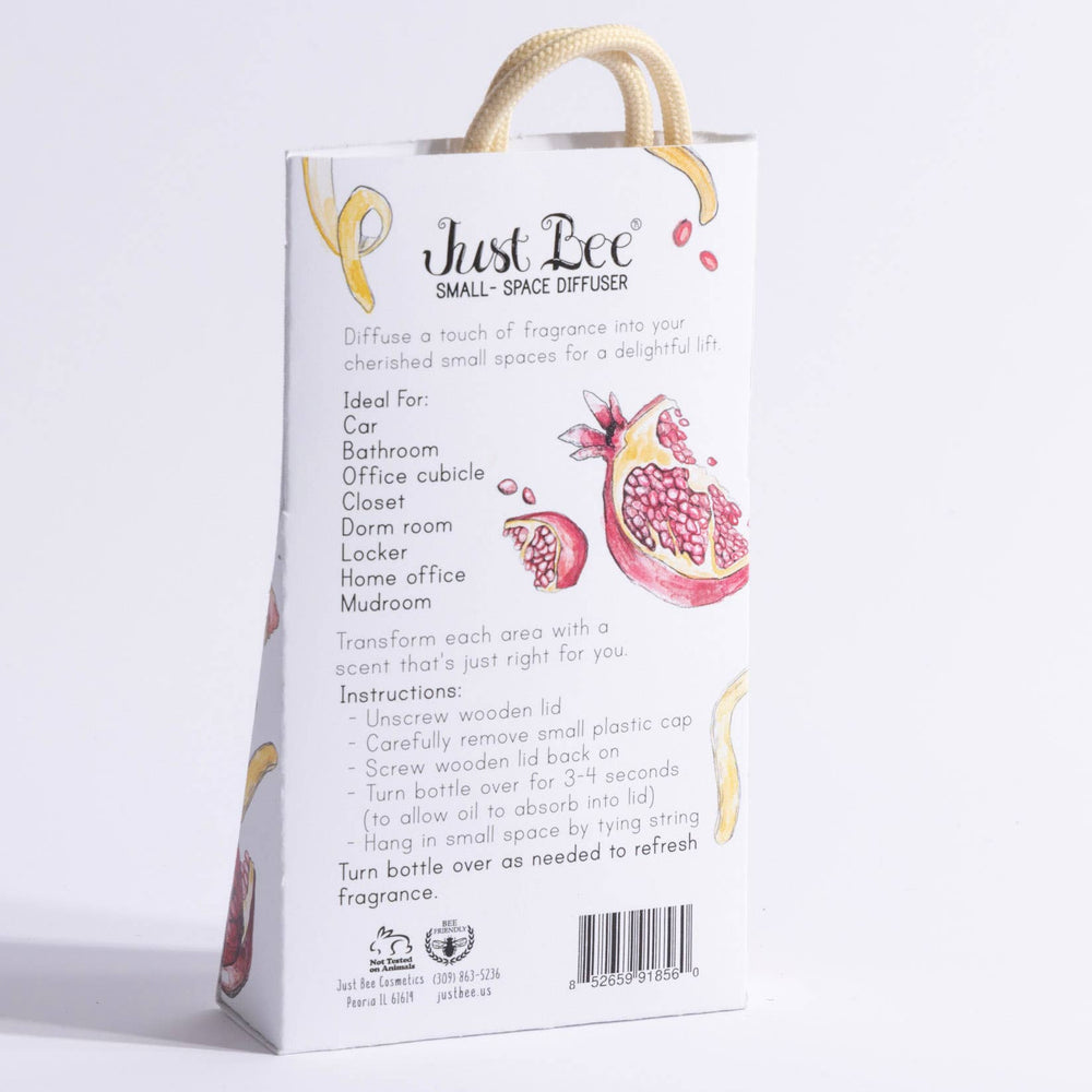 Just Bee Pomegranate & Lemon Rind Small Space Hanging Diffuser