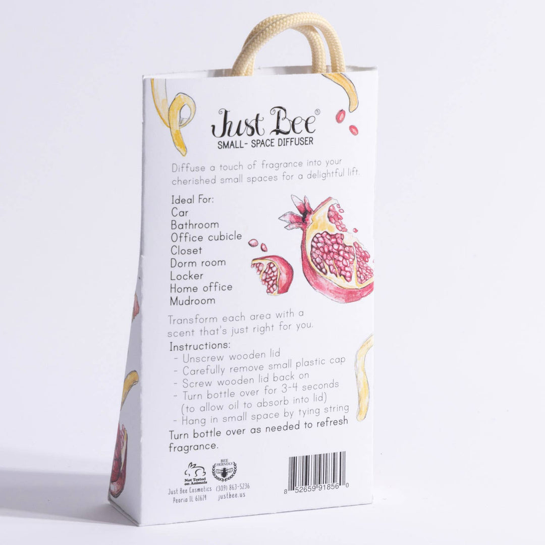 Just Bee Pomegranate & Lemon Rind Small Space Hanging Diffuser