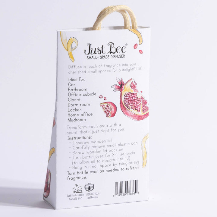 Just Bee Pomegranate & Lemon Rind Small Space Hanging Diffuser