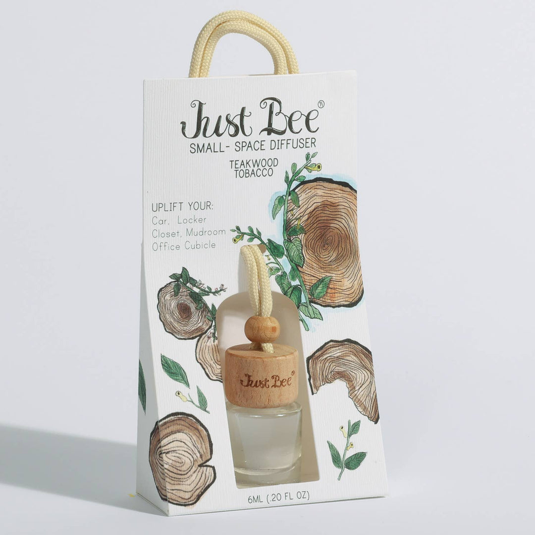 Just Bee Teakwood Tobacco Small Space Hanging Diffuser