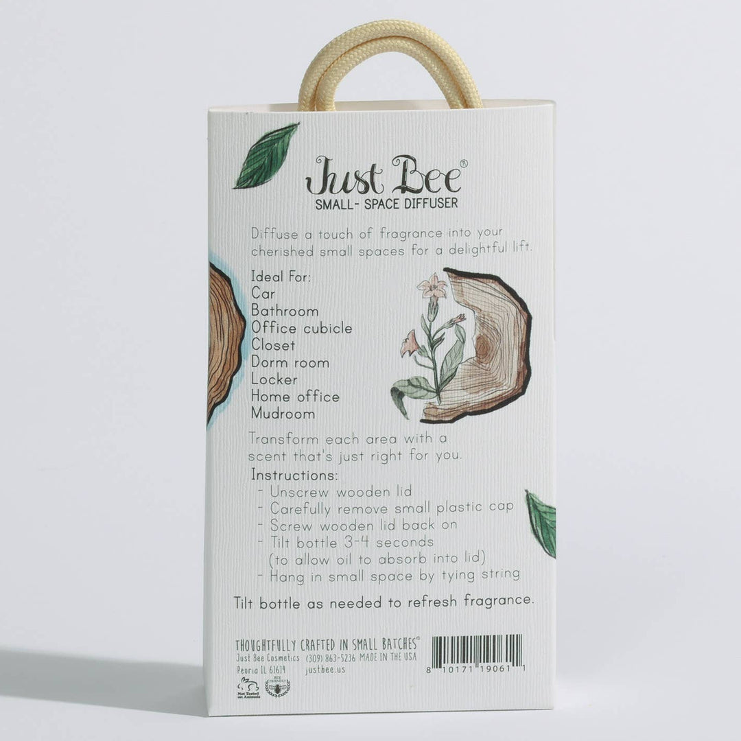 Just Bee Teakwood Tobacco Small Space Hanging Diffuser