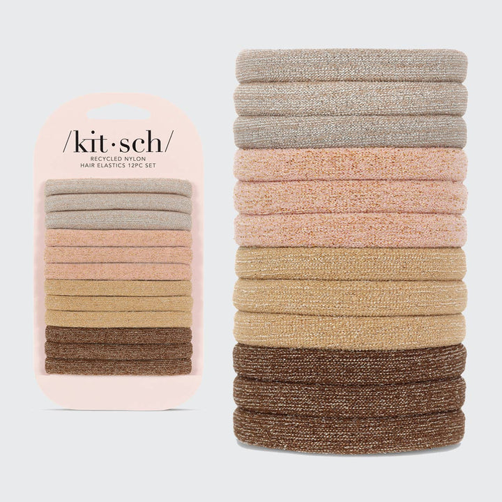 Kitsch Nylon Glitter Elastics - Neutral