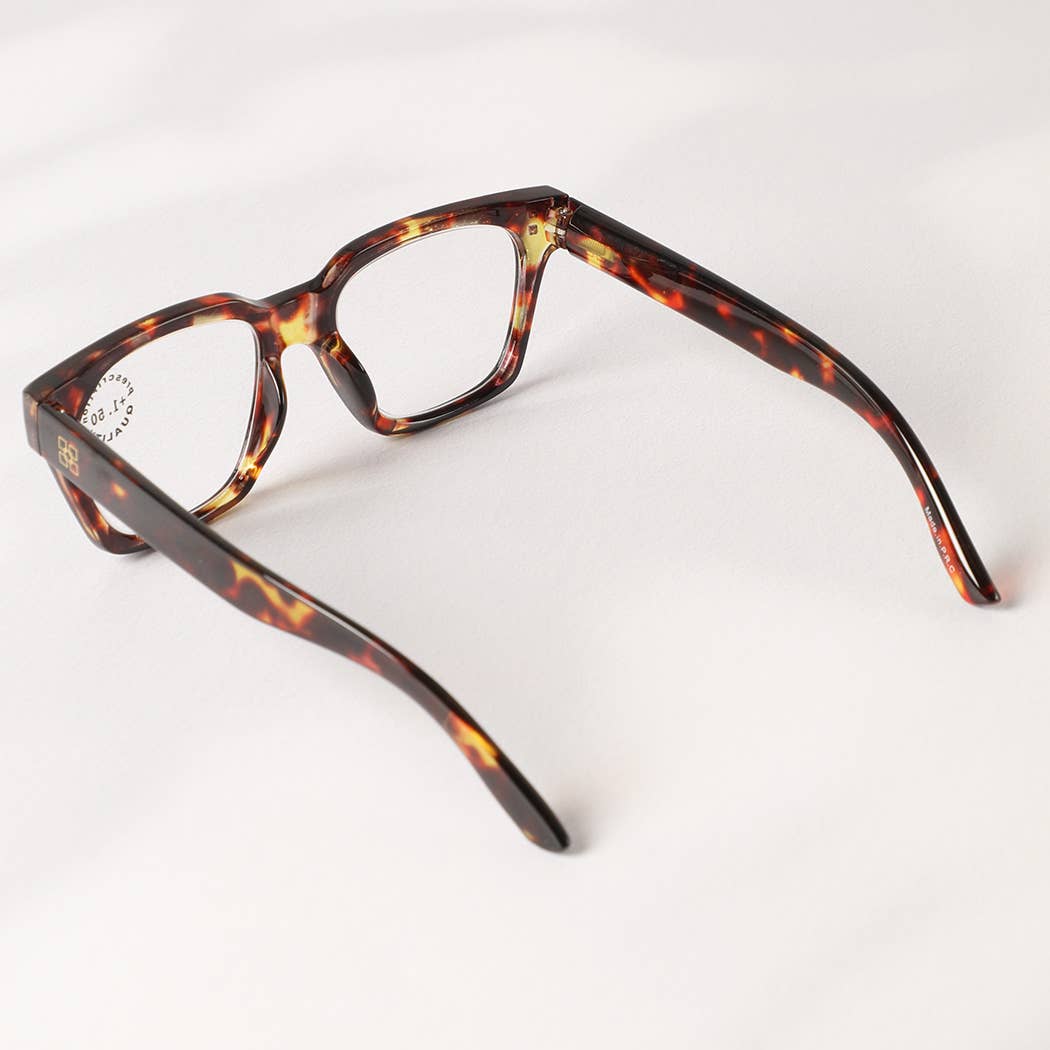 Leopard Square Frame Reading Glasses