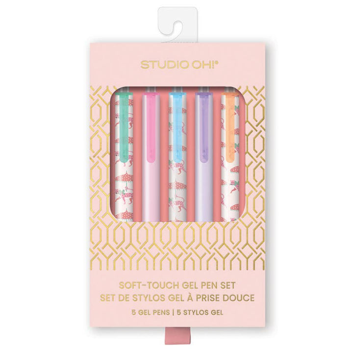 Leopard on Parade Soft-Touch Gel Pen Set