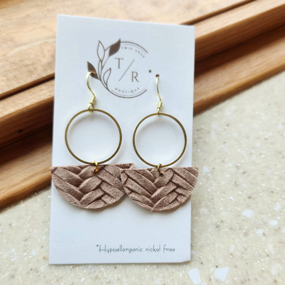 Mallory Genuine Leather Dangle Earring