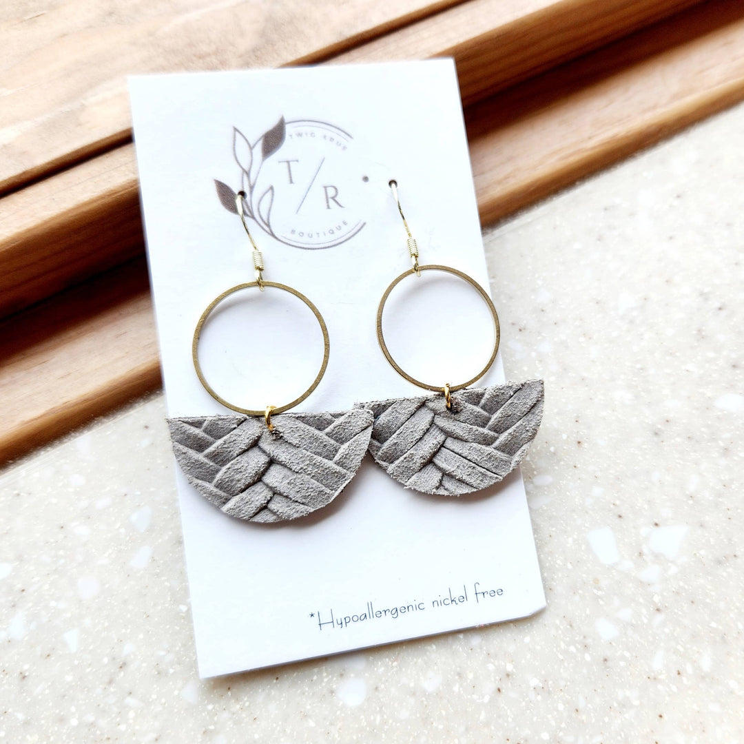 Mallory Genuine Leather Dangle Earring