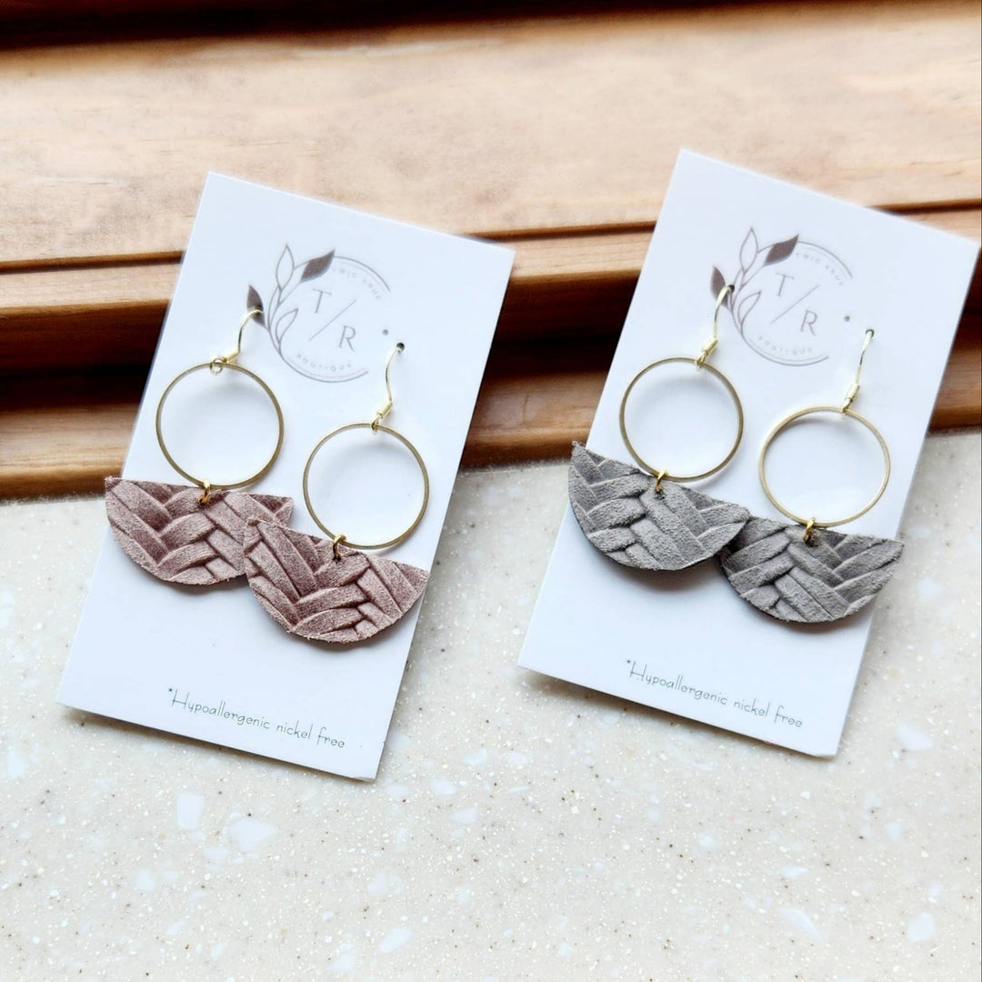 Mallory Genuine Leather Dangle Earring