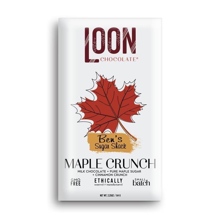 Milk Chocolate Maple Crunch Bar from Loon Chocolate
