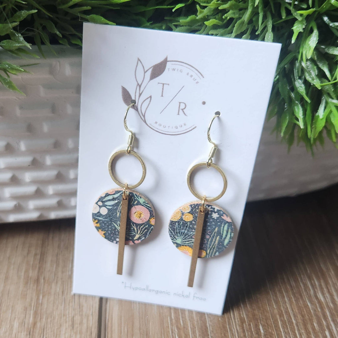 Mini-Jude Genuine Leather Earrings pastel