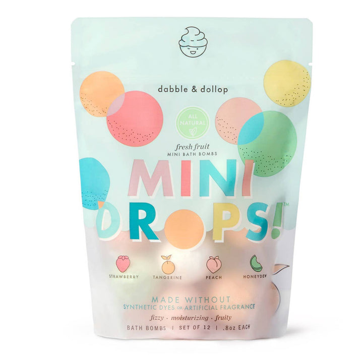 Mini Drops Bath Bombs - All-Natural Fresh Fruit