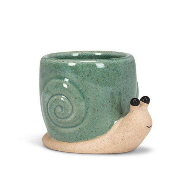 Mini Snail Planter Turquoise