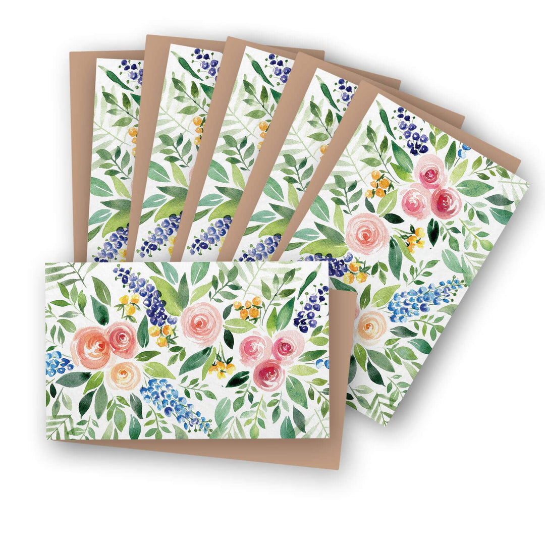 Mini Wildflower Watercolor Greeting Card Set
