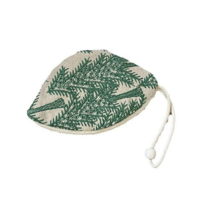 Minimalist Embroidered Mini Coin Purse Wallet