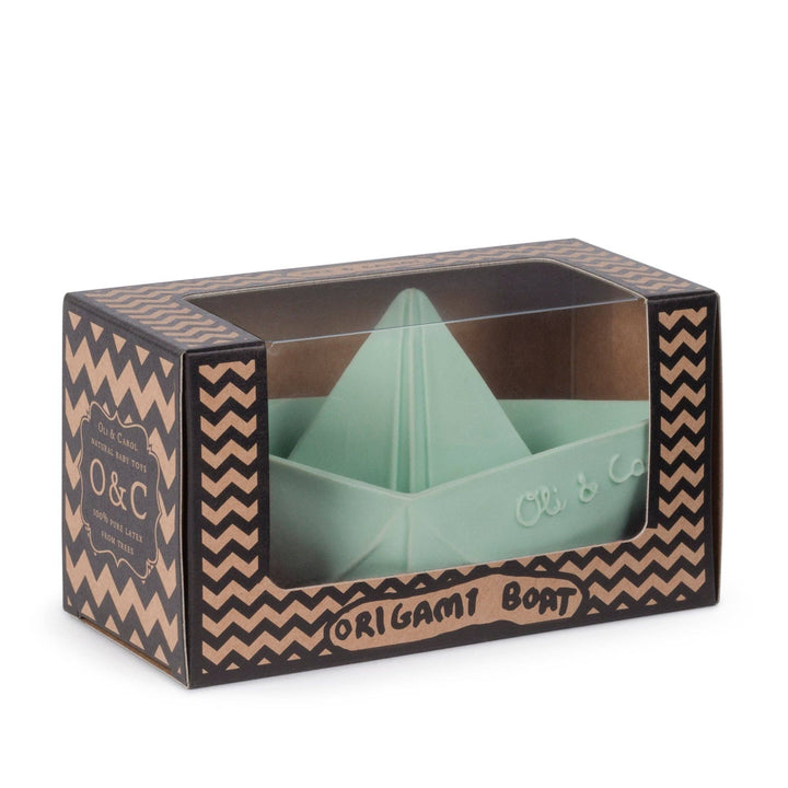 Mint Origami Boat Bath Toy