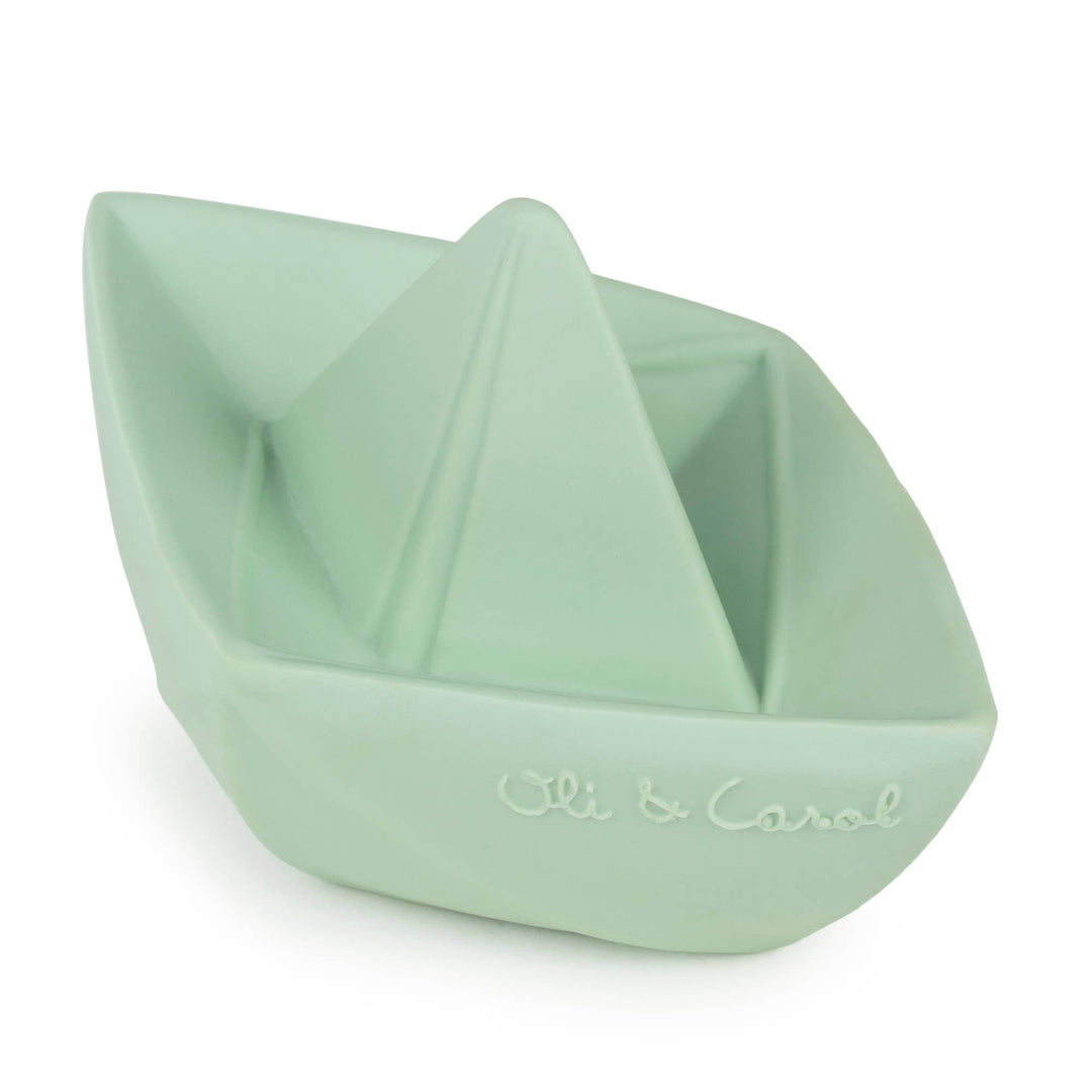 Mint Origami Boat Bath Toy