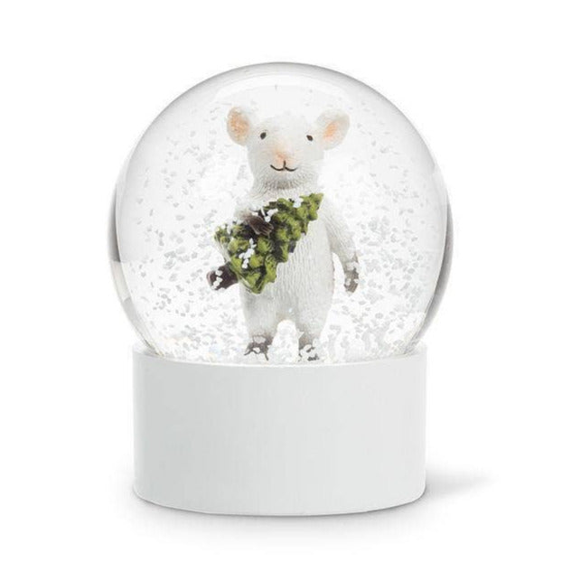 Mouse with Tree Snow Globe