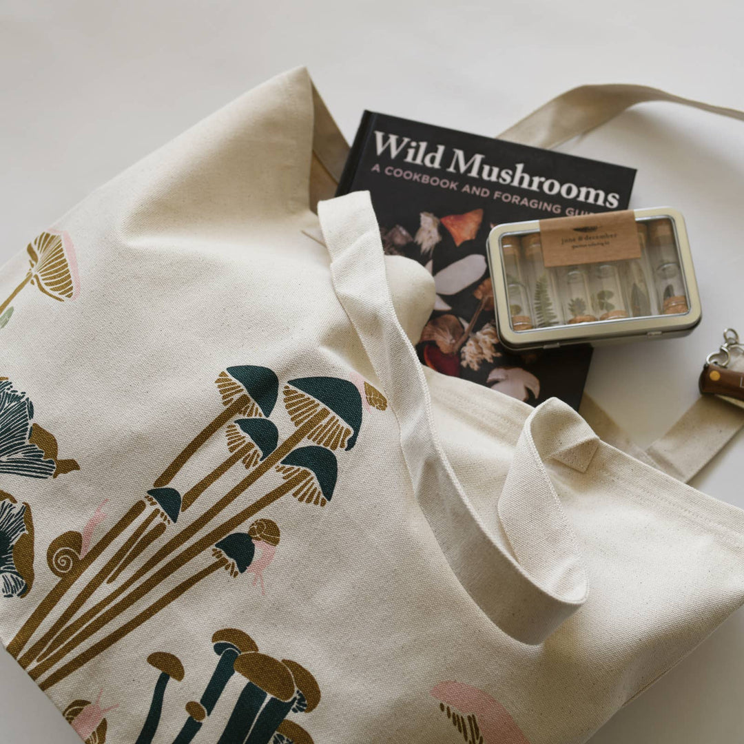Mushroom Organic Cotton Market Tote Bag