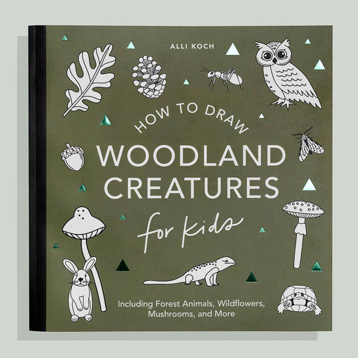 Mushrooms & Woodland Creatures: Kids How to Draw Book