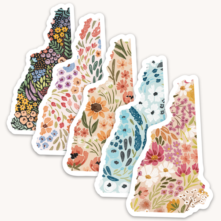 New Hampshire State Floral Stickers