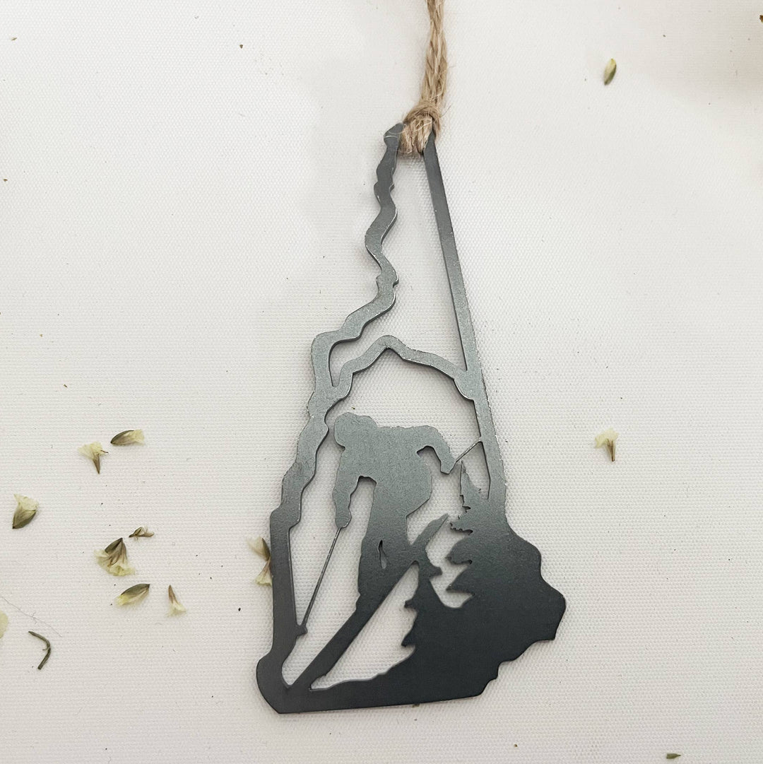 New Hampshire State Ski Ornament
