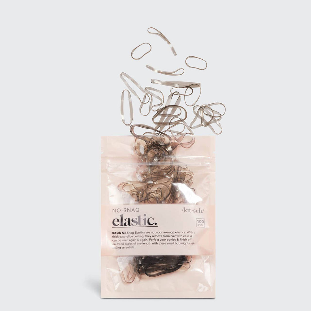 No-Snag Elastic 100pc in Brown