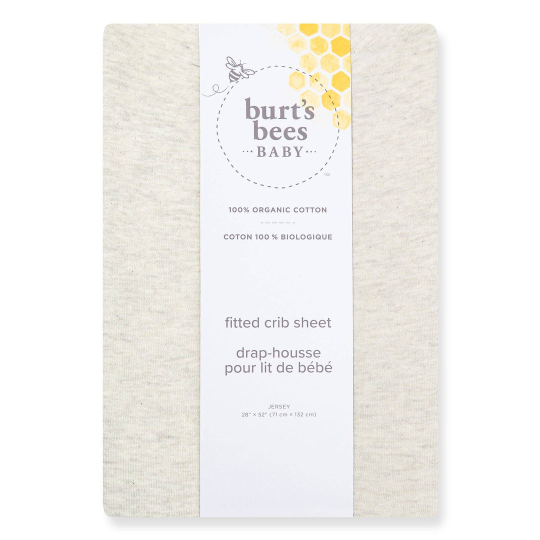 Oatmeal Solid Crib Sheet