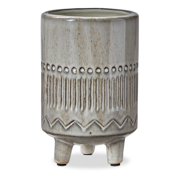 Olema Large Carved Planter home decor