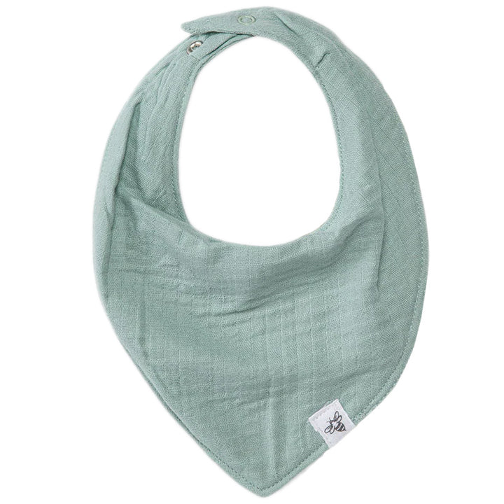 Organic Cotton Baby Bandana Bibs - Sea Foam Blue