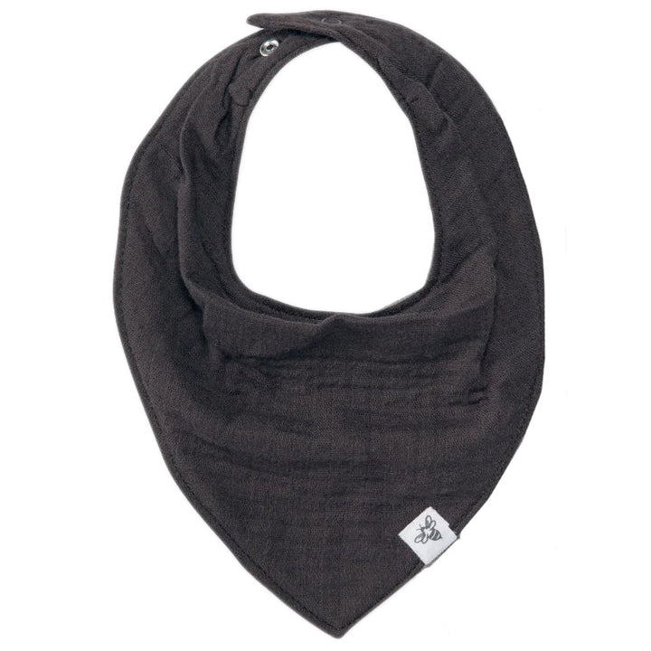 Organic Cotton Baby Bandana Bibs Ash