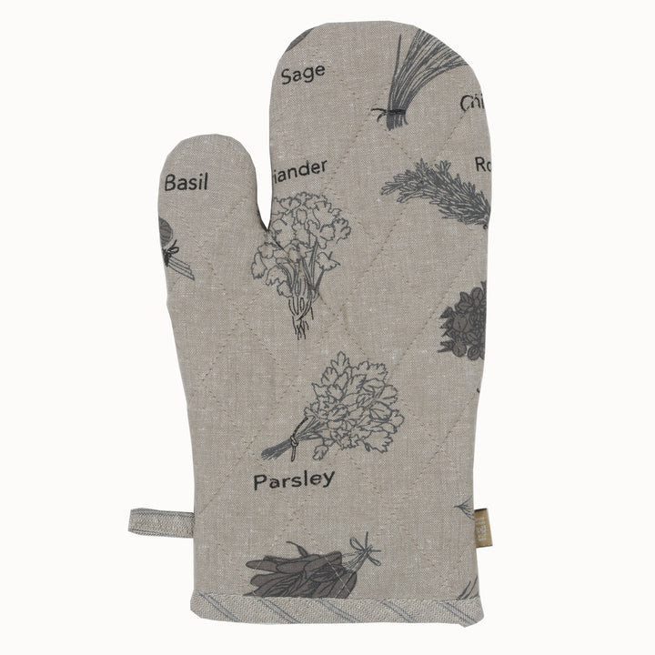 Oven Gloves Herbs Charcoal