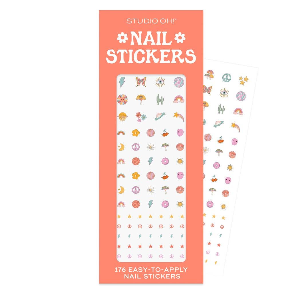 Peace Out Nail Stickers