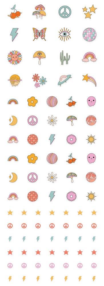 Peace Out Nail Stickers