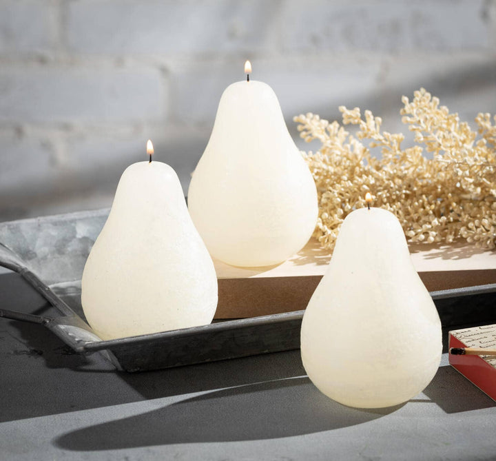 Pear Candle: Melon White Timber