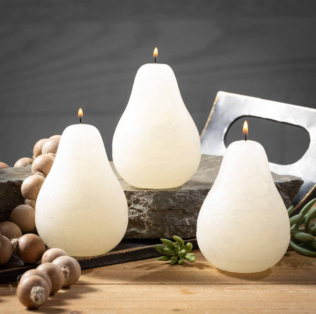 Pear Candle: Melon White Timber