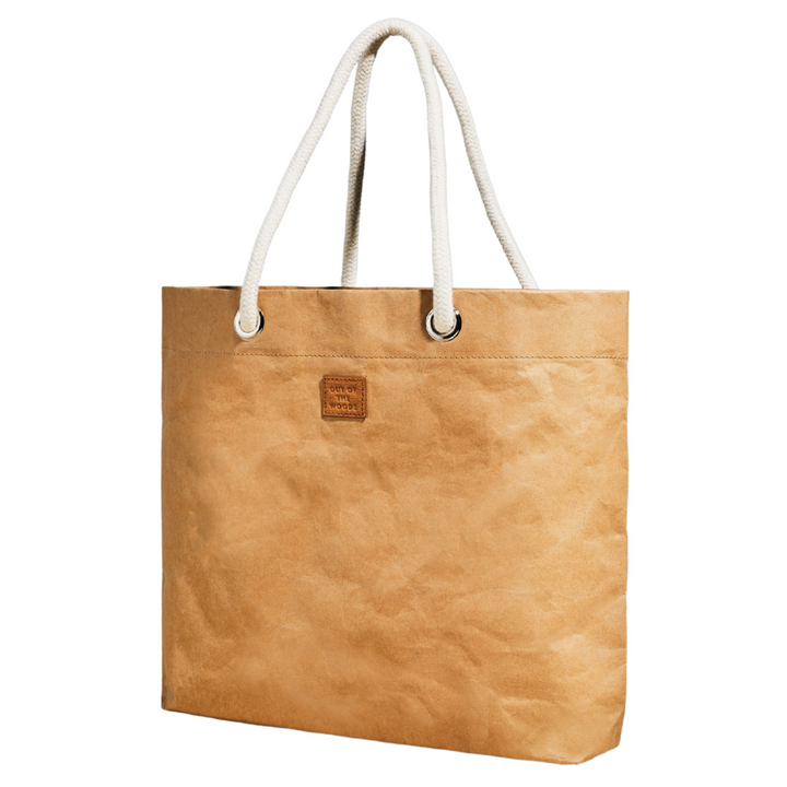 Pure Cord Reusable Shopper Tote Bag in Sahara
