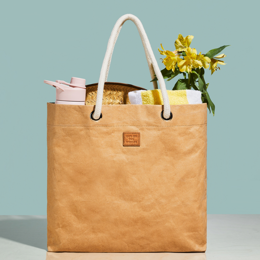 Pure Cord Reusable Shopper Tote Bag in Sahara