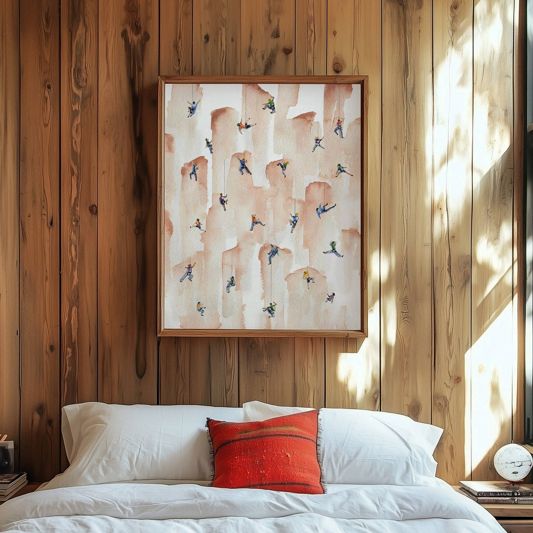 Rock Climbing Art Print | Adventure Wall Art