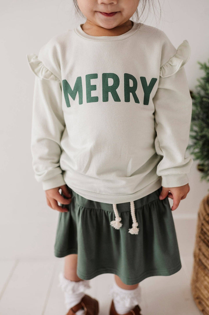 Ruffle Christmas Sweatshirt