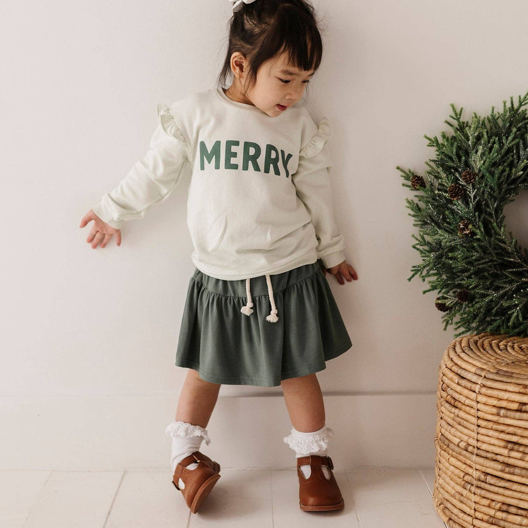 Ruffle Christmas Sweatshirt