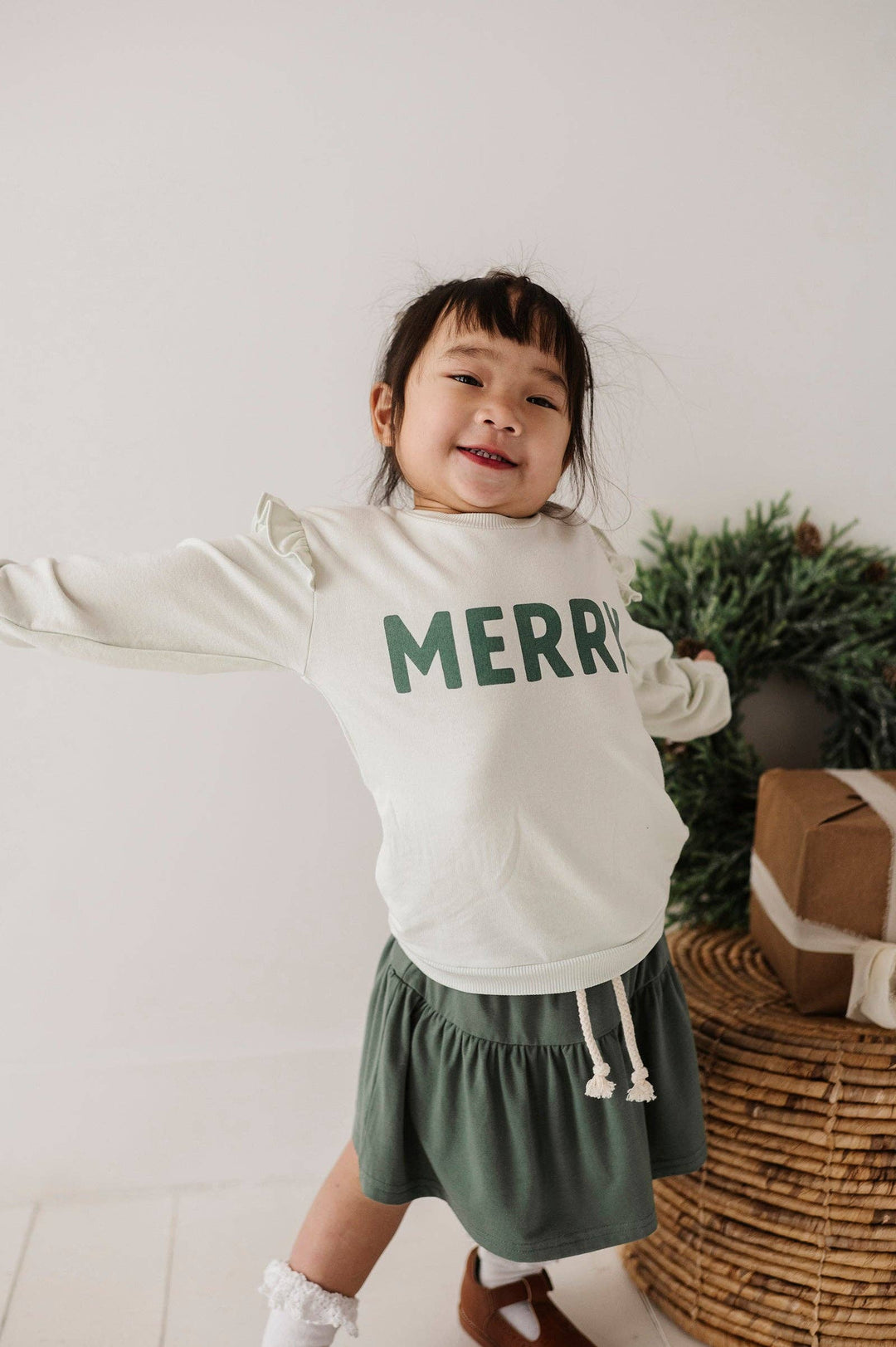 Ruffle Christmas Sweatshirt