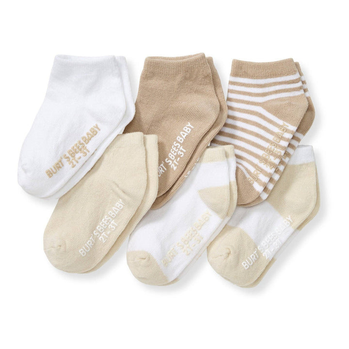 Set of 6 Multi Ankle Socks in Oat