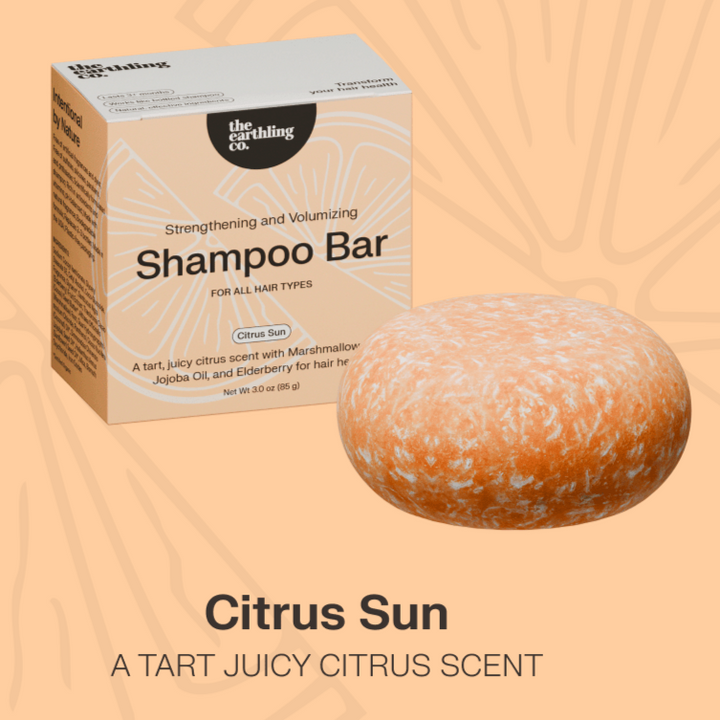 Shampoo Bar For Hair Strengthening Citrus Sun