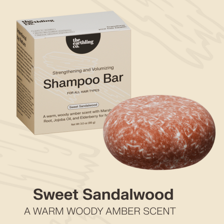 Shampoo Bar For Hair Strengthening Sweet Sandalwood