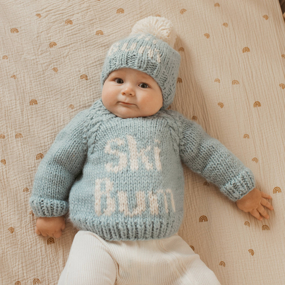 Ski Bum Surf Crew Neck Sweater for babies and toddlers